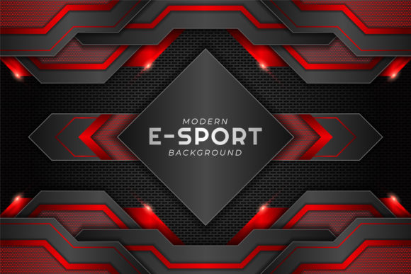 E-Sport Gaming Background Red Dark Glow: Your Key to Professional Digital Presence