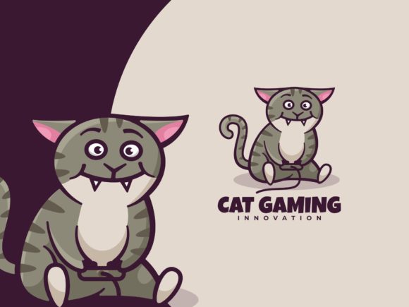 Evaluating the Cat Gaming Mascot Cartoon Logo for Creative Projects