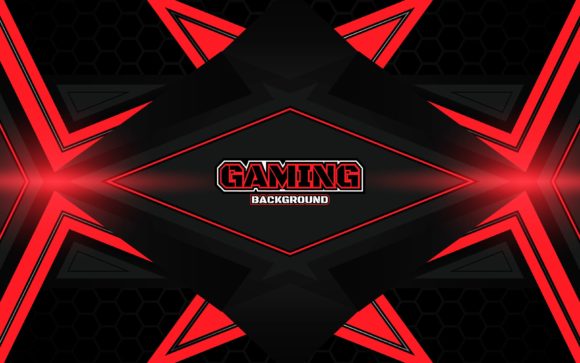 Futuristic Red Stripe Gaming Background: Modern Digital Assets