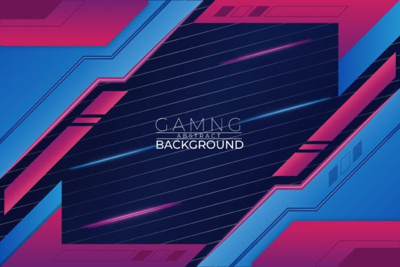 Gaming Abstract Light Blue Pink Style: A Versatile Vector Asset for Modern Design