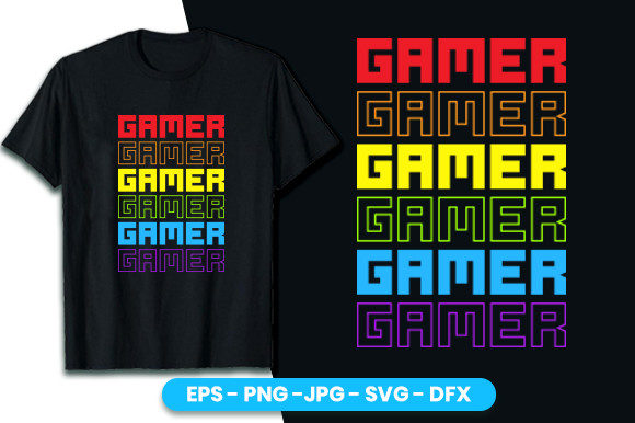 Gaming T-Shirt Design Vector Graphics for Creators