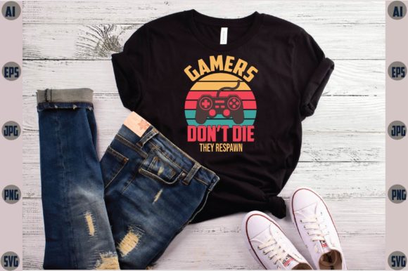 Level Up Your Style: The Power of Gaming Typography SVG T-Shirt Design