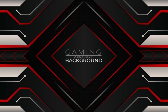 The Dynamic Potential of a Gaming Background Red Style Vector Resource