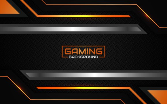 The Energy of Futuristic Orange Gaming Backgrounds