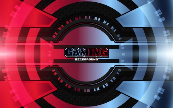 The Futuristic Red Blue Gaming Background: A Vector Asset for Modern Digital Projects