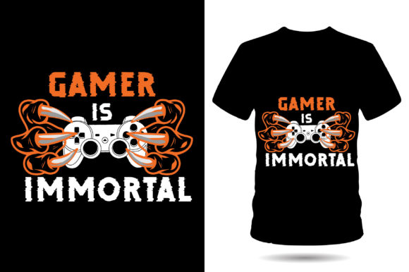 The Gamer is Immortal T-Shirt: A Design Philosophy in Digital Form