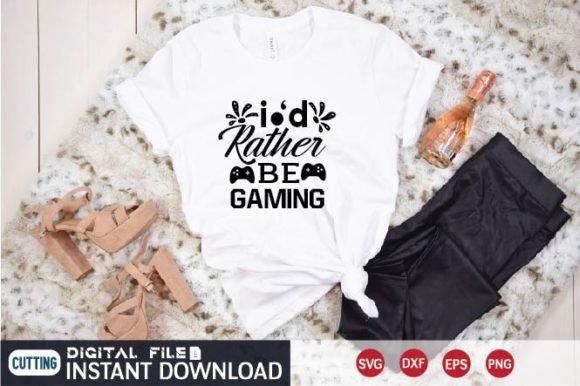 The I'd Rather Be Gaming SVG: A Creative Asset for Personal Expression