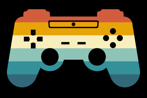 The Retro Gaming Pad Silhouette: A Versatile Asset for Modern Creators
