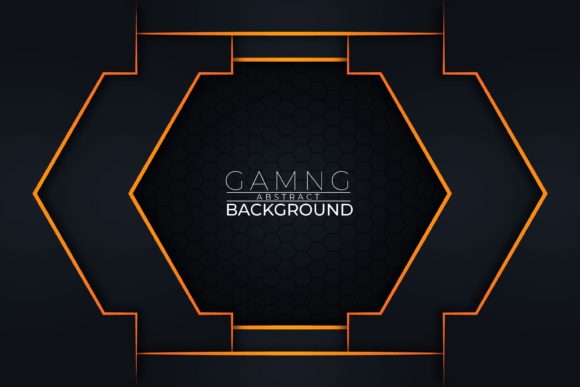 The Strategic Power of a Gaming Abstract Background Dark Orange in Visual Design